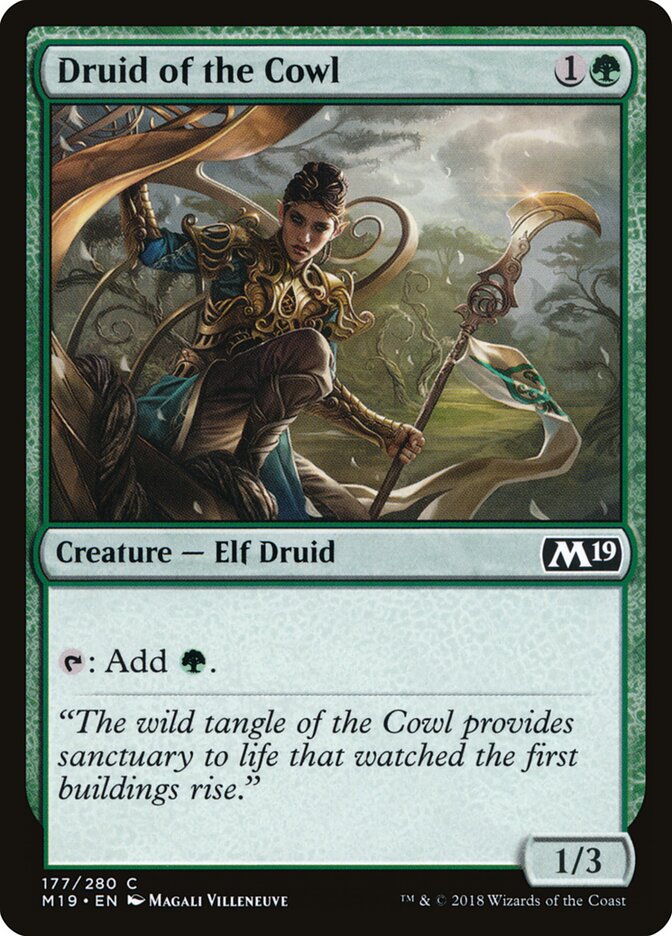 Druid of the Cowl (177) - Core Set 2019 (M19)