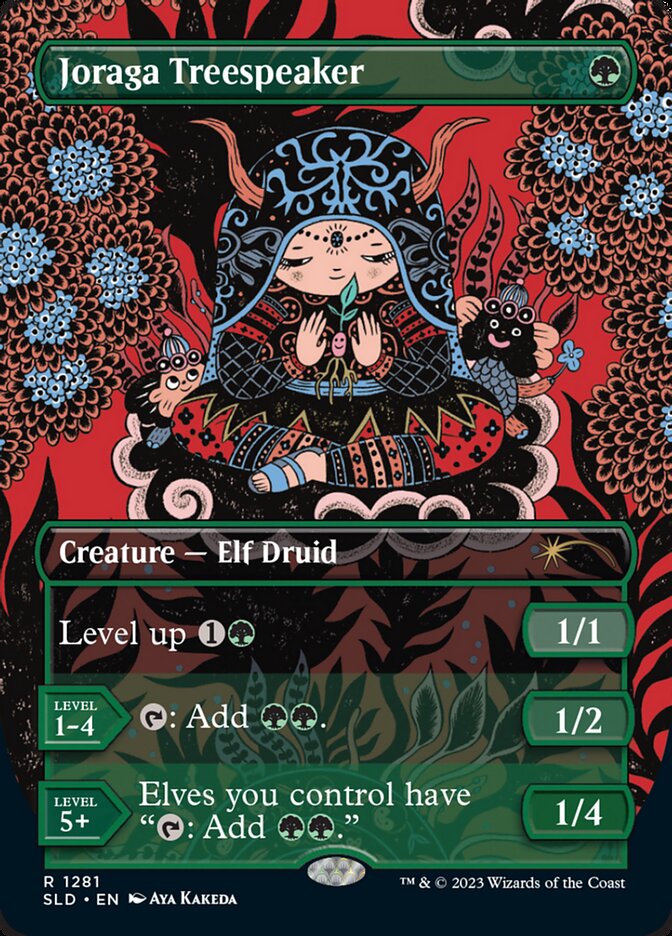 Joraga Treespeaker (1281) - [Foil, Borderless] Secret Lair Drop (SLD)