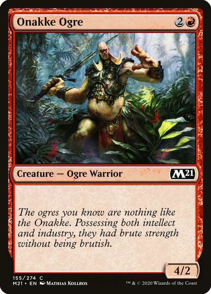 Onakke Ogre (155) - Core Set 2021 (M21)