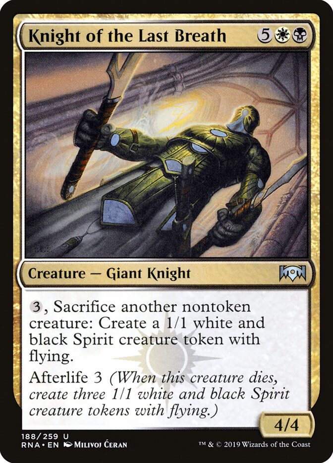 Knight of the Last Breath (188) - Ravnica Allegiance (RNA)