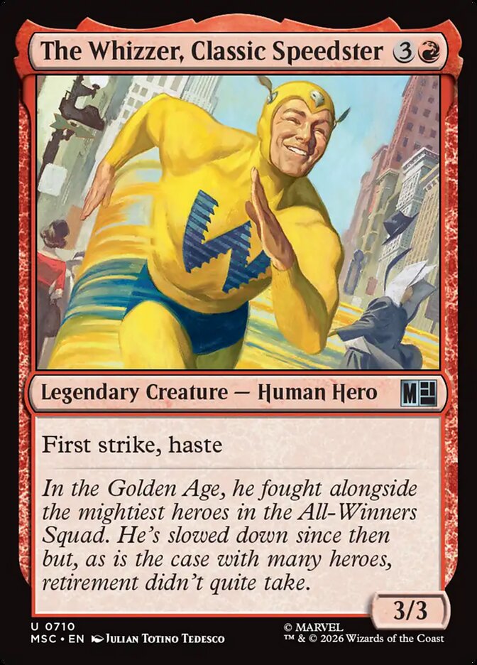 The Whizzer, Classic Speedster (710) - Marvel Super Heroes Commander (MSC)