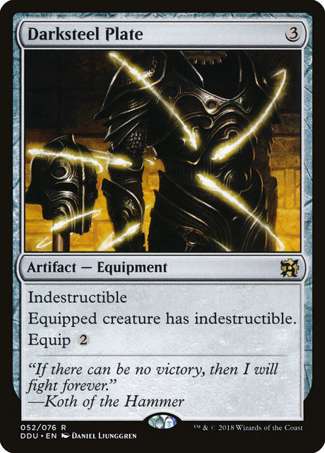 Darksteel Plate (52) - Duel Decks: Elves vs. Inventors (DDU)