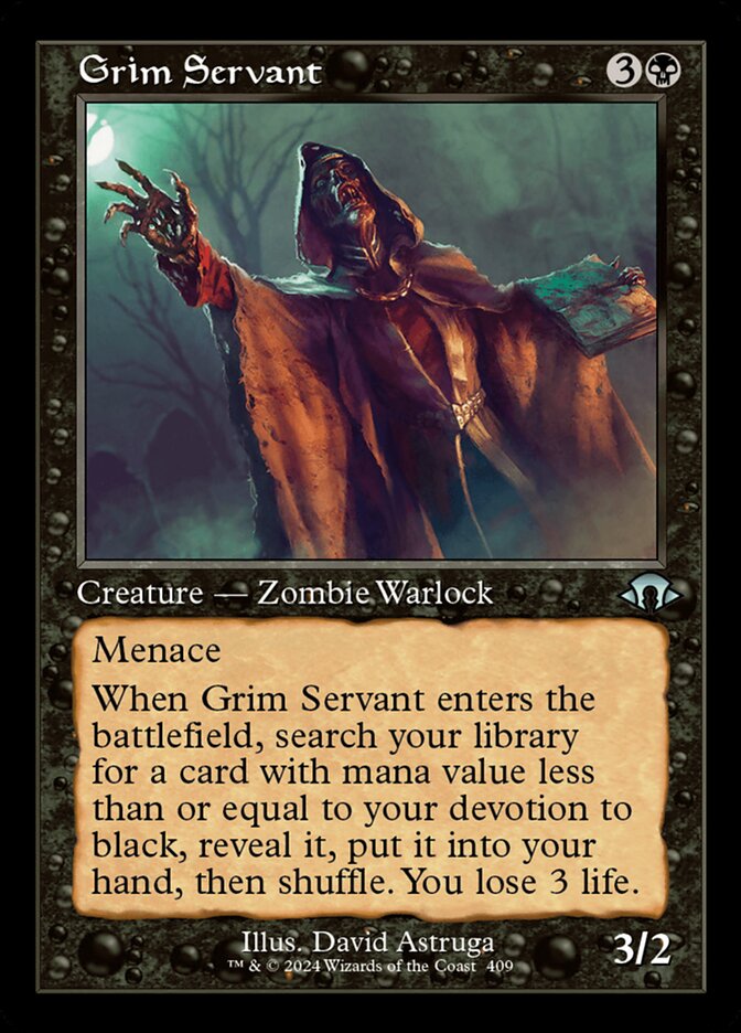 Grim Servant - [Foil, Retro Frame] Modern Horizons 3 (MH3)