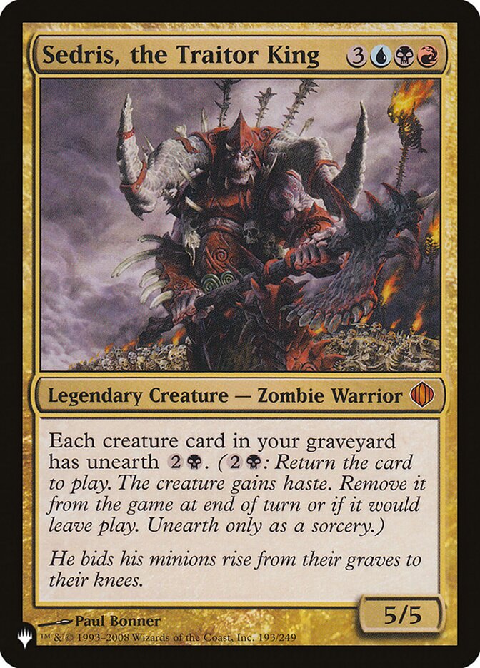 Sedris, the Traitor King (ALA-193) - The List (PLST)
