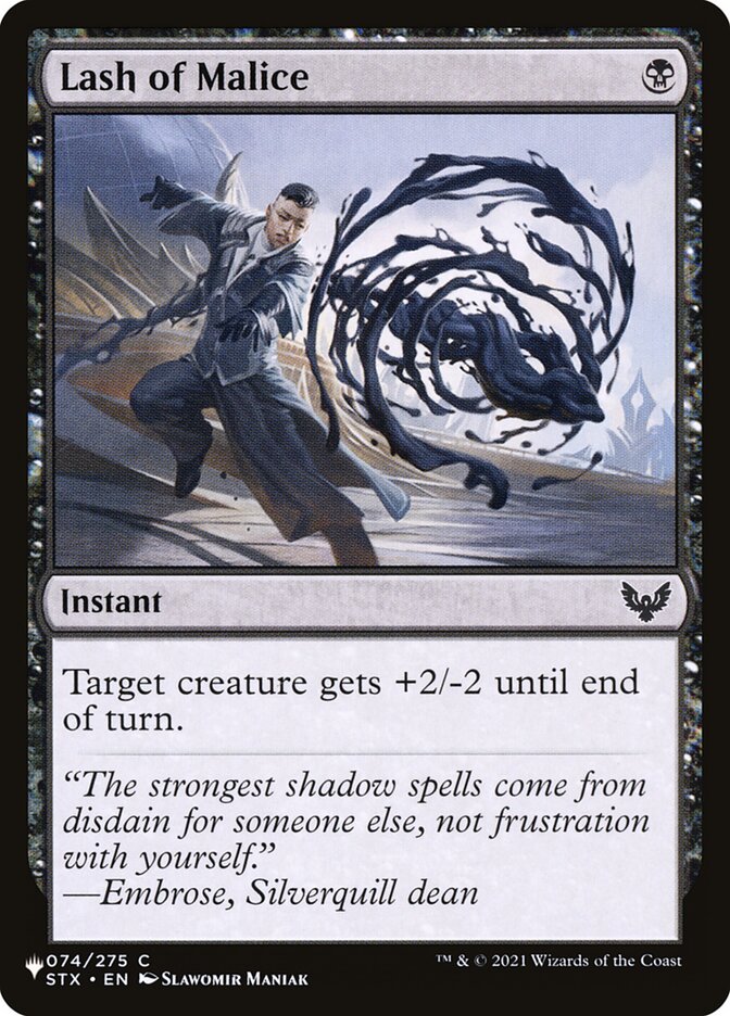 Lash of Malice (STX-74) - The List (PLST)
