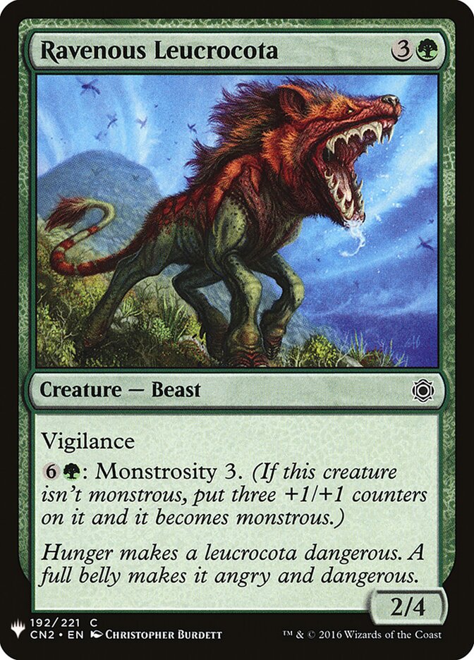 Ravenous Leucrocota (CN2-192) - The List (PLST)