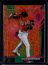 2026 Finest Elly De La Cruz Rare Orange Mini-Diamond Refractor  /25