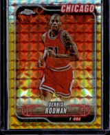 2024-25 Topps Chrome #95 Dennis Rodman Gold Geometric Refractor