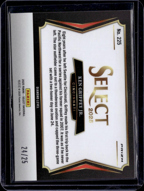 2025 Panini Select #225 Ken Griffey Jr. Tie-Dye Prizm /25