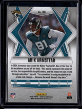 2025 Panini Phoenix #46 Arik Armstead Black Lazer Prizm 1/1