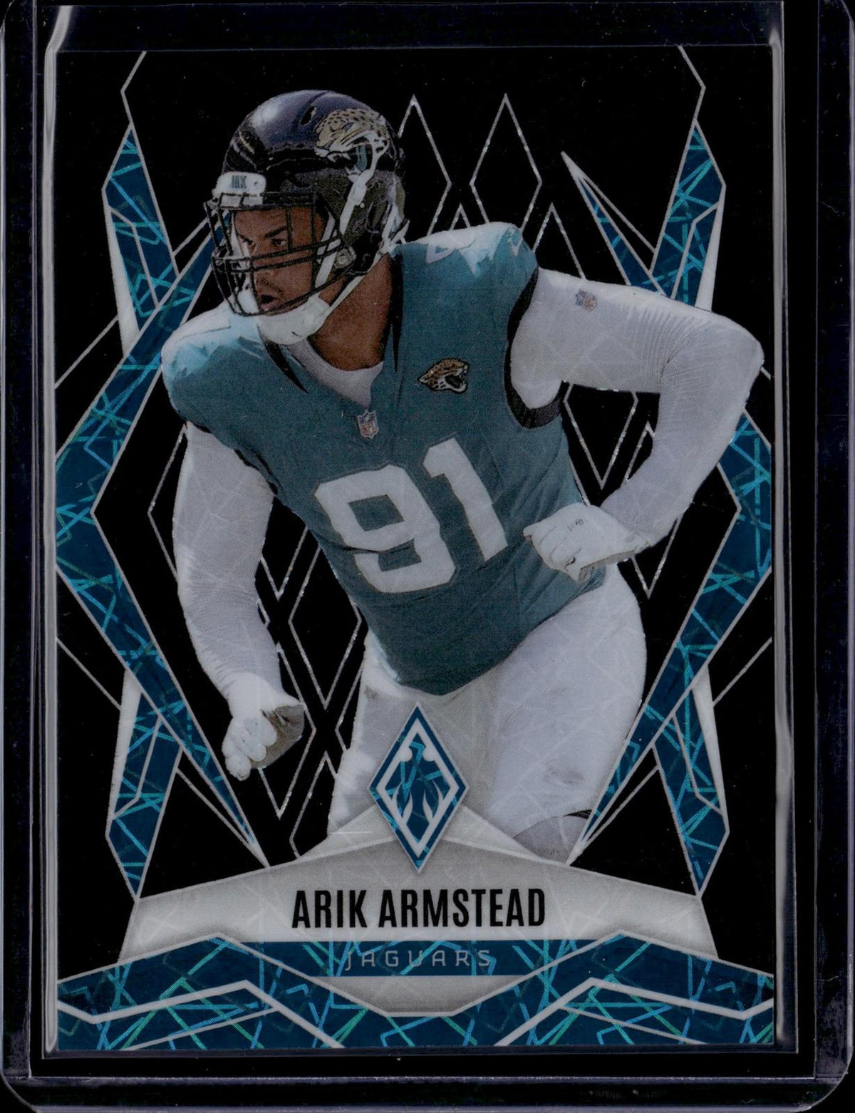 2025 Panini Phoenix #46 Arik Armstead Black Lazer Prizm 1/1