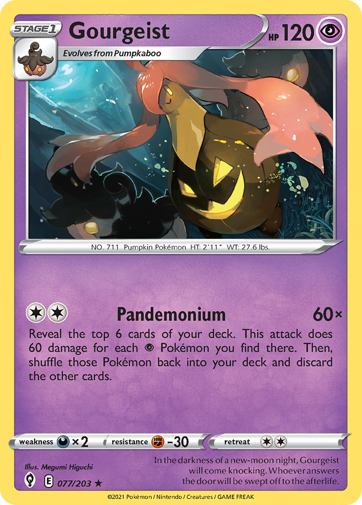Gourgeist (77/203) - [Reverse Holo] Evolving Skies (EVS)