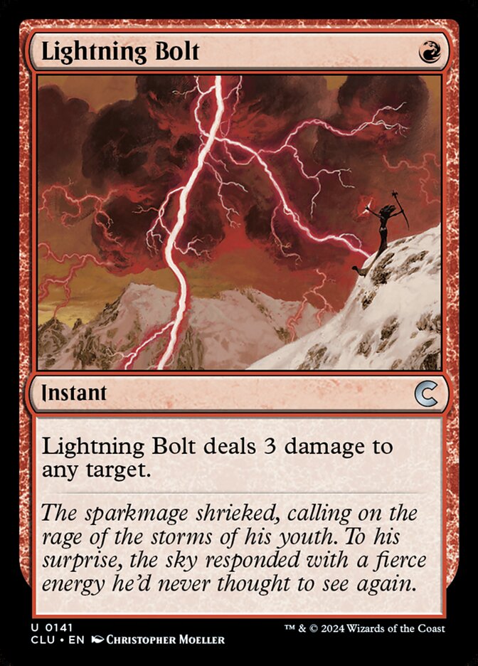 Lightning Bolt (141) - Ravnica: Clue Edition (CLU)