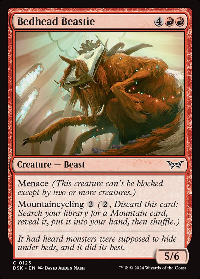 Bedhead Beastie - [Foil] Duskmourn: House of Horror (DSK)
