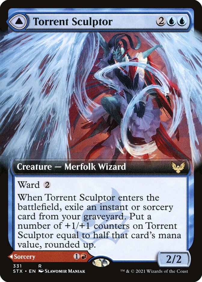 Torrent Sculptor // Flamethrower Sonata (331) - Strixhaven: School of Mages (STX)