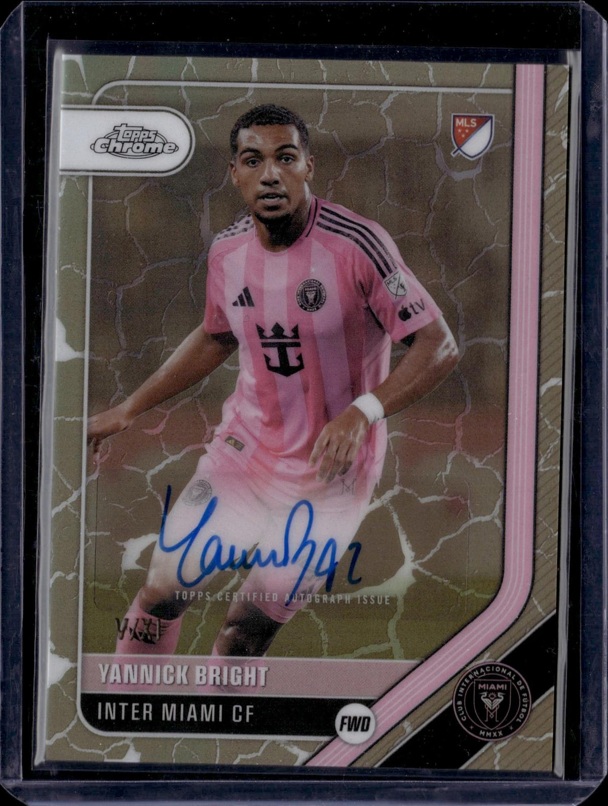 2026 Topps Chrome MLS #CA-YB Yannick Bright Chrome Autographs XI Refractor