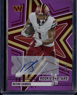 2025 Panini Rookies & Stars #49 Deebo Samuel Purple Auto /25