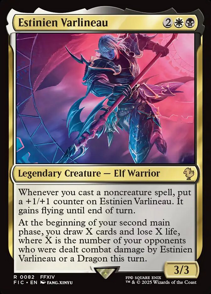 Estinien Varlineau (82) - [Surge Foil] Final Fantasy Commander (FIC)