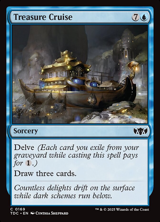 Treasure Cruise (169) - Tarkir: Dragonstorm Commander (TDC)