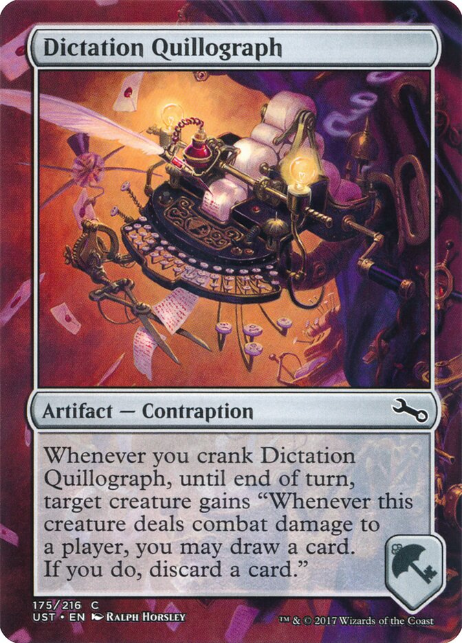 Dictation Quillograph (175) - Unstable (UST)