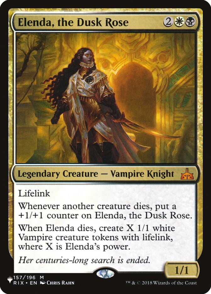 Elenda, the Dusk Rose - The List (PLST)