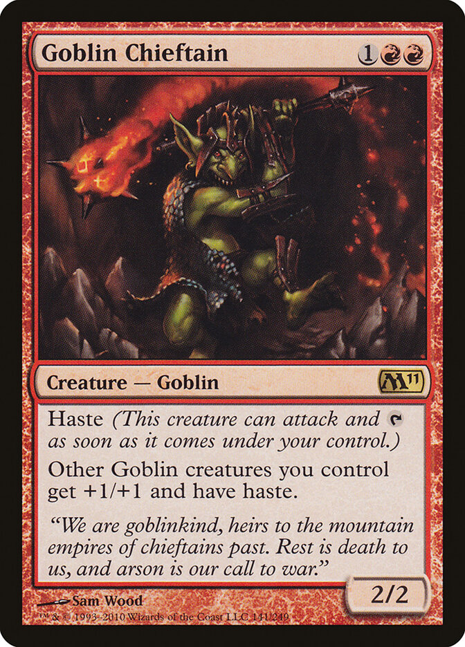 Goblin Chieftain (141) - Magic 2011 (M11)