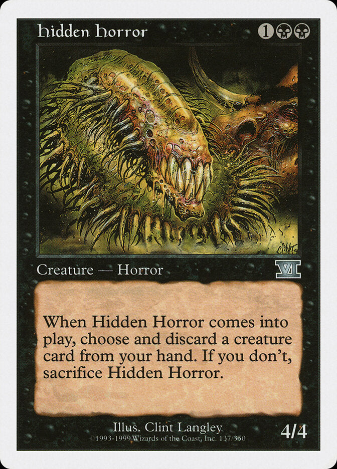 Hidden Horror (137) - Classic Sixth Edition (6ED)