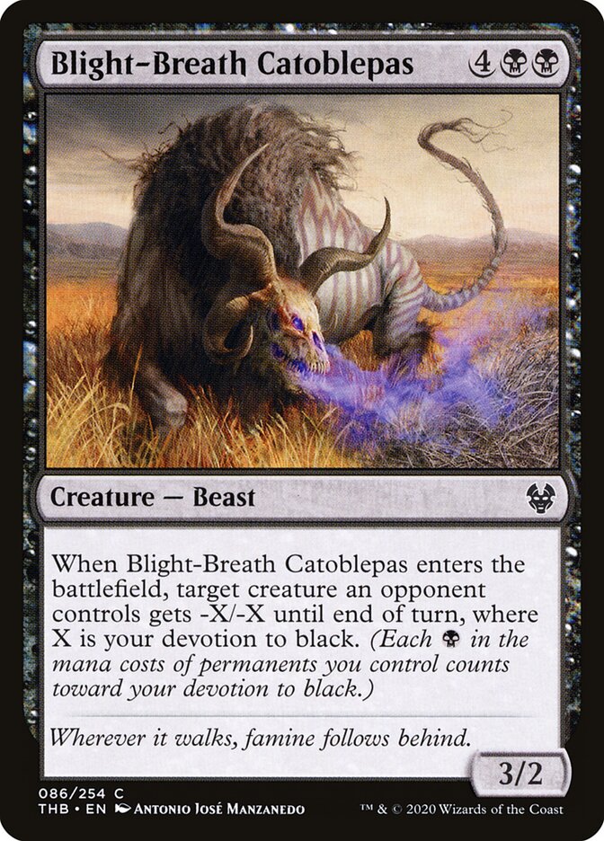 Blight-Breath Catoblepas (86) - Theros Beyond Death (THB)
