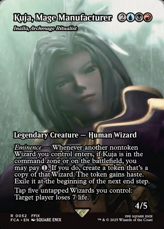 Kuja, Mage Manufacturer - Inalla, Archmage Ritualist (52) - [Borderless] Final Fantasy: Through the Ages (FCA)
