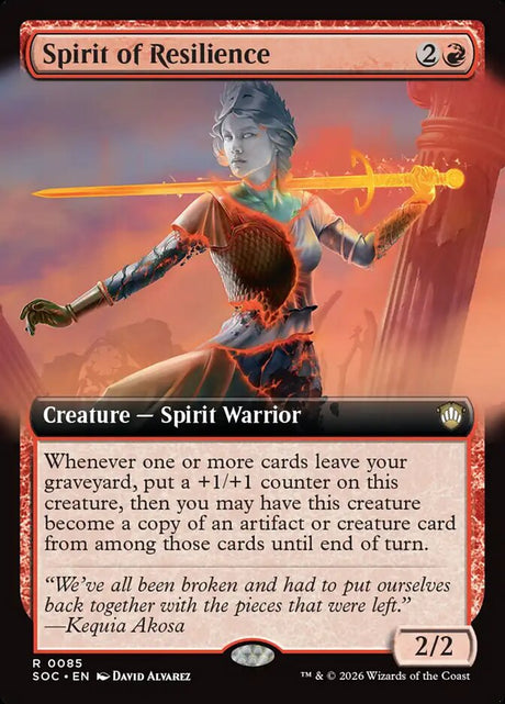 Spirit of Resilience (85) - Secrets of Strixhaven Commander (SOC)