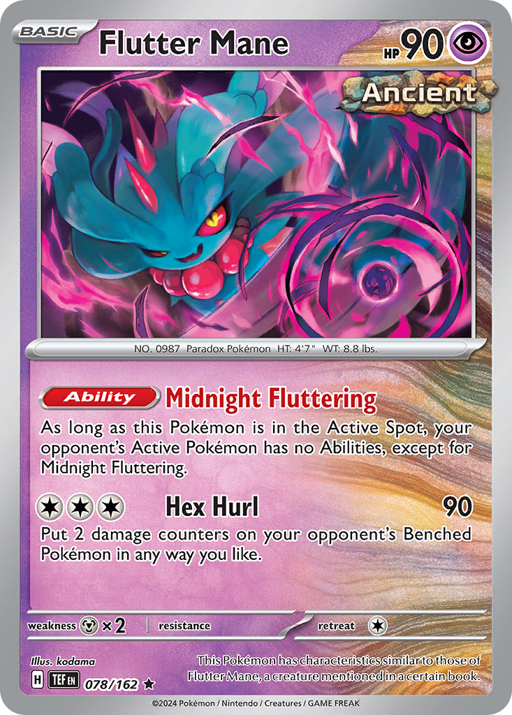 Flutter Mane (78/162) - [Holo Foil] Temporal Forces (TEF)