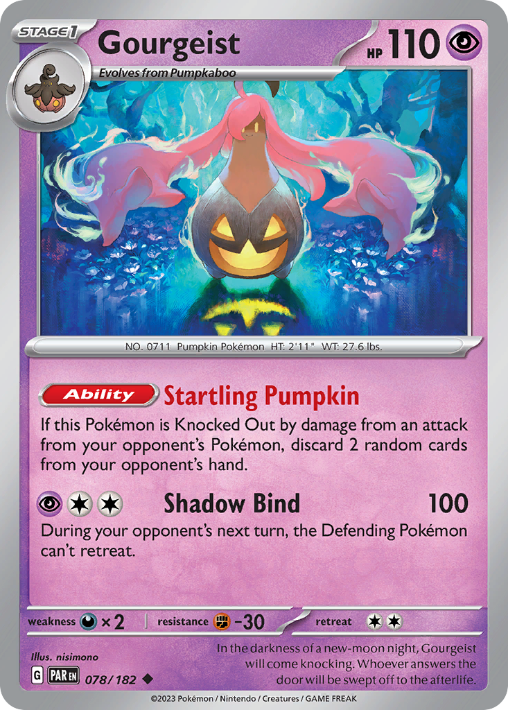 Gourgeist (78/182) - [Reverse Holo] Paradox Rift (PAR)