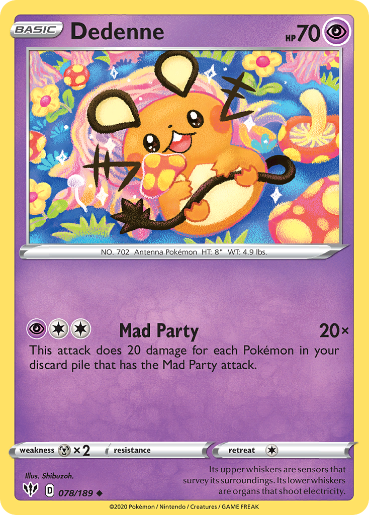 Dedenne (78/189) - Darkness Ablaze (DAA)