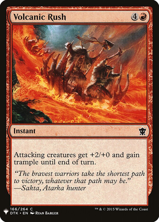 Volcanic Rush (DTK-166) - The List (PLST)