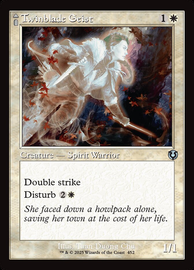 Twinblade Geist // Twinblade Invocation - [Foil, Retro Frame] Innistrad Remastered (INR)