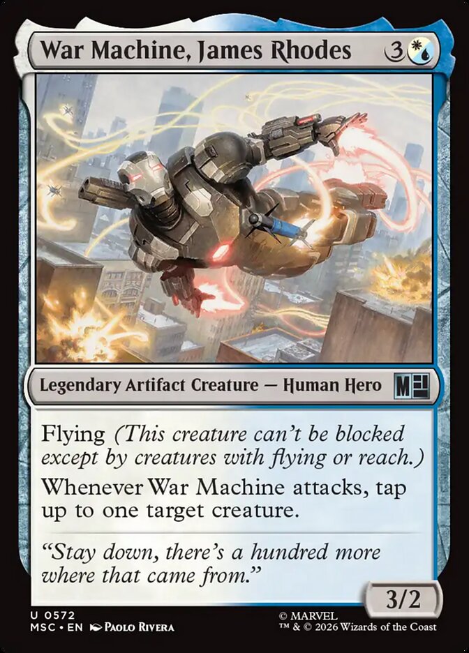 War Machine, James Rhodes (572) - Marvel Super Heroes Commander (MSC)