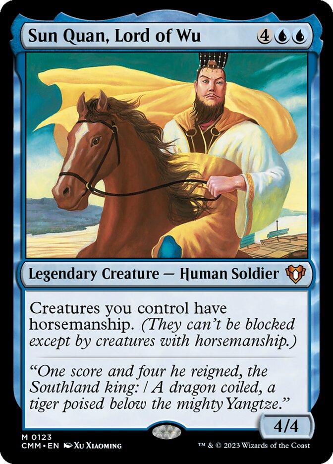 Sun Quan, Lord of Wu (123) - Commander Masters (CMM)