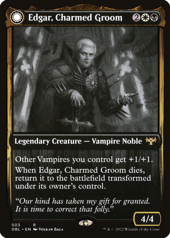 Edgar, Charmed Groom // Edgar Markov's Coffin - [Foil] Innistrad: Double Feature (DBL)