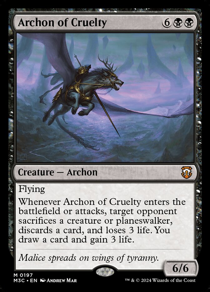 Archon of Cruelty - Modern Horizons 3 Commander (M3C)