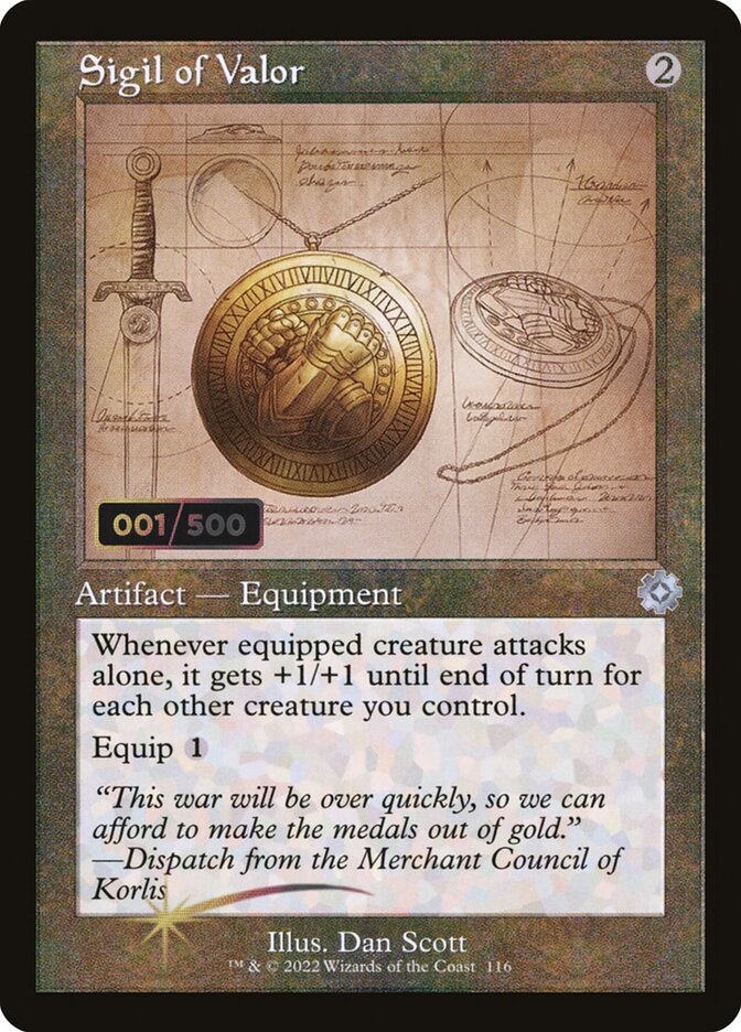 Sigil of Valor (116z) - The Brothers' War Retro Artifacts (BRR)