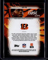 2025 Topps Chrome #UV-16 Ja'Marr Chase Ultra-Violet All-Stars