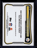 2026 Bowman #BCRA-GB Germie Bernard Chrome Rookie Autographs Mojo Refractor