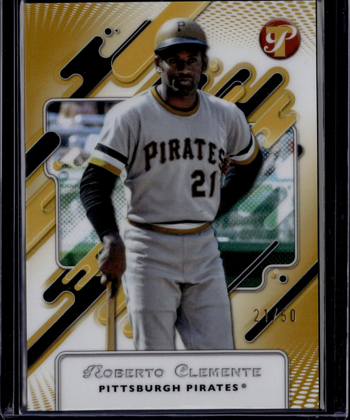 2025 Topps Pristine #135 Roberto Clemente Pristine Gold /50 Jersey #