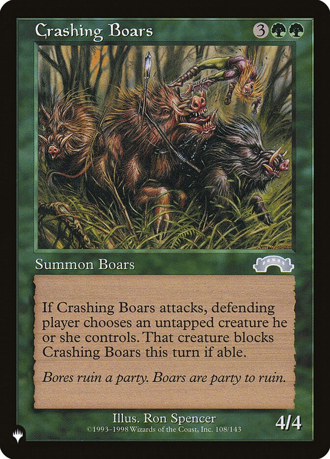 Crashing Boars (EXO-108) - The List (PLST)