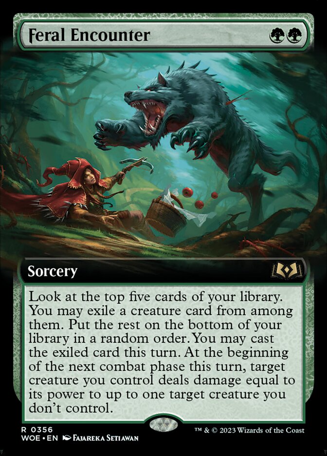 Feral Encounter (356) - Wilds of Eldraine (WOE)
