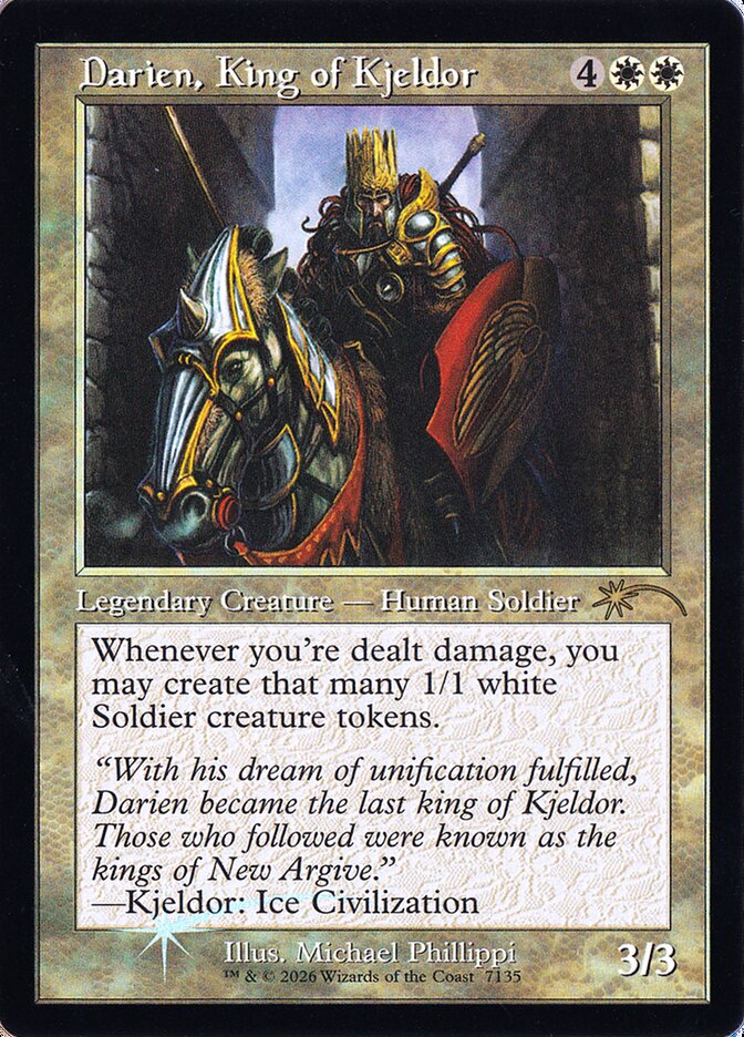 Darien, King of Kjeldor (7135) - Secret Lair Drop (SLD)