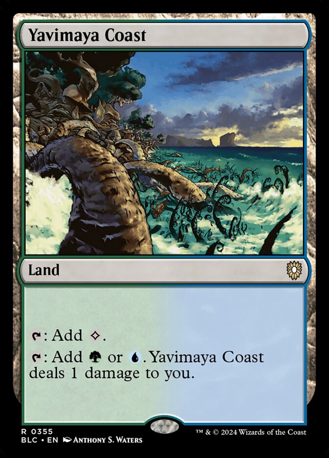 Yavimaya Coast (355) - Bloomburrow Commander (BLC)