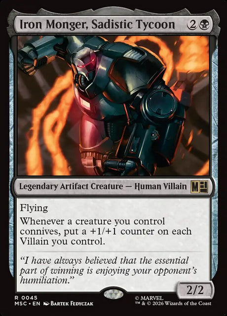 Iron Monger, Sadistic Tycoon (45) - Marvel Super Heroes Commander (MSC)