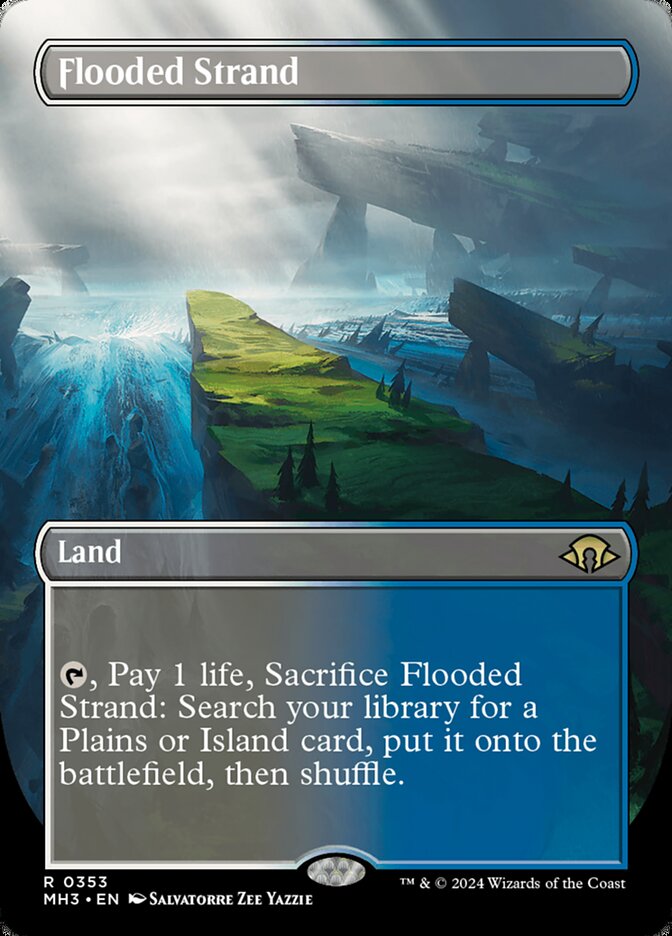 Flooded Strand - [Foil, Borderless] Modern Horizons 3 (MH3)