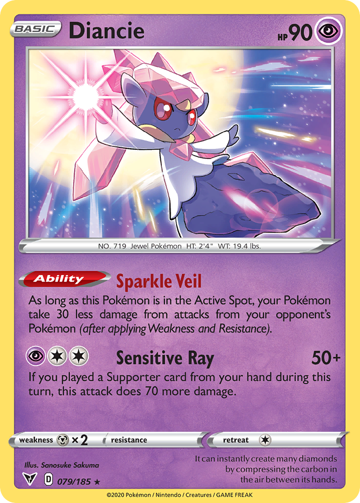 Diancie (79/185) - [Reverse Holo] Vivid Voltage (VIV)